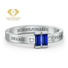 Class of 2020, 2021, 2022 Ring-Stylish Class Ring-Unique Class Ring-Custom Class Ring for woman | Graduation Ring semi-fine jewelry ✥ 𝐌𝐚𝐢𝐧 𝐒𝐭𝐨𝐧𝐞 𝐃𝐞𝐭𝐚𝐢𝐥𝐬 ↣ Shape: square shape cut ↣ Making Process: Handmade - Crafted by our experienced team ✥ 𝐑𝐢𝐧𝐠 𝐃𝐞𝐭𝐚𝐢𝐥𝐬 ↣ Metal Purity: Solid Gold (10KT, 14KT, 18KT); Silver (925 Sterling, 935 Argentium), 950 Platinum ↣ Metal Tone: Yellow, White, Rose ↣ Stamp/Hallmark: Yes ❃ 𝐒𝐩𝐞𝐜𝐢𝐚𝐥𝐭𝐲 𝐚𝐧𝐝 𝐍𝐨𝐭𝐞𝐬 ↣ Customized Designer Jewelry. ↣ Updating every step of your ordered jewelry. ↣ All listed jewelry in our stores is made to order. ↣ Make jewelry and stone when order placed as all are handmade customization items, so we didn't have in stock. ↣ Listed items images are taken in 12US ring size CAD. ↣ If you order it, we can m Class Rings College Women, Custom Class Rings, Class Rings College, Graduation Ring, Class Rings, Graduation Rings, Class Of 2020, Class Of 2024, James Avery