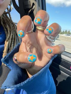 Checkers Nails, Short Funky Nails, Short Nails Ideas Simple, Nails Ideas Simple, Short Nails Ideas, Sun Nails, Nail Aesthetic, Hello Nails, Crazy Nails