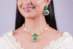 Beauty of Emerald Kundan and the exquisite designs of Sabyasachi Inspired Jewelry. Adorn yourself with the captivating Uncut Polki Pendant and the shimmering brilliance of Moissanite Polki. Embrace elegance with the timeless allure of Gold Polki Jewelry and the mesmerizing Green Polki Necklace. Make a statement with the stunning Emerald Doublet and the elegance of Tyaani Jewelry. Complete your look with the sophistication of an Emerald Jewelry Set. *𝐏𝐑𝐎𝐃𝐔𝐂𝐓 𝐃𝐄𝐓𝐀𝐈𝐋* * Material: Brass Luxury Kundan Gemstone Necklace For Celebration, Luxury Gemstone Bridal Necklace For Reception, Designer Wedding Necklaces For Festive Occasions, Luxury Bridal Gemstone Necklace For Festive Occasions, Designer Festive Wedding Necklaces, Luxury Kundan Necklace With Stone Work For Celebration, Designer Kundan Necklace For Festive Occasions, Designer Kundan Jewelry For Reception, Luxury Kundan Necklace With Meenakari For Celebration