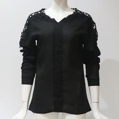 Gender:Women Sleeve Style:Regular Sleeve Length(cm):Full Material:Polyester Model Number:7254 Decoration:Lace Collar:V-Neck Clothing Length:Regular Pattern Type:Solid Fabric Type:Broadcloth Style:Casual Color:Pink, White, Royal Blue, Wine Red, Black Size:S, M, L, XL, XXL, 3XL, 4XL, 5XL Feaure:Womens tops and blouses Occasion:Casual/Fashion/Office/Sexy/High Street Style:Sexy loose casual women tops Season:Summer women tops chiffon shirt Feminine V-neck Tops With Lace Sleeves, V-neck Lace Top Blouse For Work, Spring V-neck Lace Top Blouse, Spring V-neck Blouse With Lace Sleeves, V-neck Lace Trim Blouse For Work, V-neck Blouse With Lace Trim For Work, Casual V-neck Blouse With Lace Sleeves, Feminine V-neck Top With Lace Sleeves, Elegant V-neck Blouse With Lace Sleeves