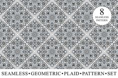 the seamless geometric pattern set