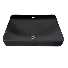 K266017 KOHLER KOHLER VOX RECT VESSEL WFAU Counter Bathroom Sink, Above Counter Bathroom Sink, Counter Bathroom, Vessel Sinks, Salt Lake City Utah, Bathroom Sink, Faucet, Printer, Black