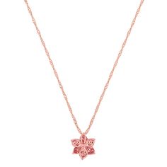 Mosaic Pink Sapphire and Diamond Flower Pendant (22 in) | Shane Co. Rose Gold Flower-shaped Jewelry With Diamond Accents, Rose Gold Jewelry With Diamond Accents, Flower Shape, Rose Gold Diamond-cut Flower Pendant Jewelry, Rose Gold Diamond Cut Flower Pendant Jewelry, Rose Gold Flower Pendant Jewelry With Diamond Cut, Rose Gold Necklace With Diamond Accents And Flower Pendant, Rose Gold Flower-shaped Necklace With Diamond Accents, Rose Gold Flower Shaped Necklace With Diamond Accents, Rose Gold Diamond Jewelry With Flower Charm