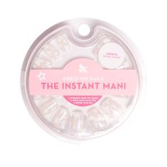 Meet the realest-looking fake nails you've ever seen. The Instant Mani by Olive & June are press-on nails that come in 21 sizes (the most ever!) with the realest-looking fit. Each package contains 42 total nails and everything you need for a perfect press-on mani at home. Straight from the salon, better than gel. Lasts up to 14 days thanks to non-toxic and non-damaging glue. Fake nails never looked so real. Pink Goldfish, Neutral Mani, Gel French Manicure, Buff Nails, Short Press On Nails, Olive And June, Nail Length, So Real, Super Star