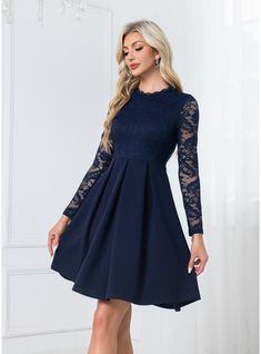 JJ's House No Lace Polyester Mini Scoop Fall Winter A-line Yes Dark Navy S Height:5.7ft(174cm) Bust:33.5in(85cm) Waist:26in(66cm) Hips:36in(91cm) Dress. #JJ's House #No #Lace #Polyester #Mini #Scoop #Fall #Winter #Aline #Yes #DarkNavy #S #Dress Fall A-line Pleated Mini Dress, Fall Pleated A-line Mini Dress, Pleated A-line Mini Dress, Non-stretch A-line Mini Dress, Lacey Chabert, House Shop, Cascading Ruffles, House No, Style Trends