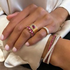 Material Good | Suzanne Kalan | Ruby Bliss Frenzy Eternity Band Aesthetic Dressing, Edgy Accessories, Suzanne Kalan, Fine Jewelery, Jewelry Essentials, Stacked Jewelry, Jewelry Lookbook, Wedding Jewellery, The Night Sky