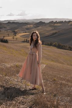 Watching chilly sunrises over the hills covered in the milky fog... and spend slow mornings on the cosy cottage porch, with a cup of hot coffee in hand and a woolen blanket draped over your shoulders sounds like the best idea to start every autumn days? For us too. While dreaming about the gentle sun rays and walks in the mist I created an elegant and feminine Emma dress. A romantic, mid-length, beautiful drape dress that sways gently with each of your autumn steps. The dress is made of delicate Woolen Blanket, Elegant Style Dress, Coffee In Hand, Classic Elegant Style, Cottage Porch, Cosy Cottage, Woollen Blankets, Drape Dress, Cottagecore Dress