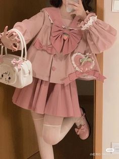 Softie Aesthetic Outfits, Fashionista Clothes, Pink Outfits, Sweet Dress, Harajuku Fashion