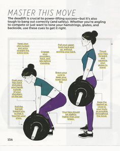 a woman doing squats with a barbell on her back and the words, master this move