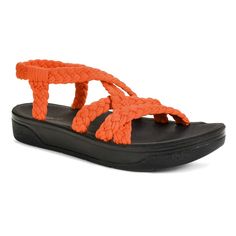 Adding a fun style to your wardrobe is always a good idea! These Maris slingback sandals feature hand-braided straps and the comfiest foam footbed for ultimate comfort. Perfect for any occasion, whether you're going on a cruise, a beach holiday, or a day trip, Maris is the only sandal you'll need. The intricate hand-braided straps add a touch of elegance and uniqueness, while the foam footbed ensures all-day comfort. These sandals effortlessly blend style and functionality, making them a versati Comfortable Braided Sandals, Womens Walking Sandals, Mule Slides, Rope Sandals, Trending Sandals, Walking Sandals, Slingback Sandals, Foot Pain, Braided Strap