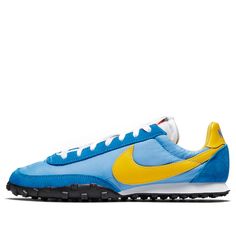 Nike Waffle Racer 'Battle Blue' University Blue/Battle Blue/Black/Amarillo Marathon Running Shoes/Sneakers Nike Waffle Racer, Nike Waffle, Marathon Running Shoes, Marathon Running, Retro Sneakers, University Blue, Running Shoes Sneakers, Nike Cortez Sneaker, Stylish Sneakers