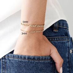 14k Gold Figaro Chain Bracelet – FERKOS FJ Gold Figaro Chain, Gold Chain Bracelet, Jewelry Bracelets Gold, Jewelry Safe, Figaro Chains, Figaro Chain, Stackable Bracelets, Gold Bracelet Chain, Pricing Jewelry