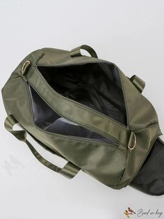 BirdinBag - Sleek Duffel Bag: Simplistic & Stylish Travel Shoulder Bag Softback, Travel Shoulder Bag With Softback Shape, Travel Softback Shoulder Bag, Functional Large Capacity Bag, Solid Travel Bag With Zipper Closure, Travel Bag With Zipper Closure, Large Capacity Solid Color Backpack, Solid Large Capacity Backpack, Travel Softback Bag