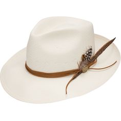 Stetson Tallahassee Hat - Accessories Country Hats, Stetson Hat, Women Hats, Floral Hat, Leather Hats, White Hat, Buffalo Leather, Fascinator Hats, Cowgirl Style