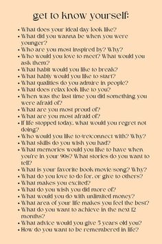 Journal Prompts To Know Yourself Better, Things You Can Do To Better Yourself, Journal To Know Yourself, Journal Prompts For September, Getting To Know Yourself Journal, How To Feel Grounded, Get To Know Yourself Journal, Get To Know Yourself Journal Prompts, Fun Journaling Prompts