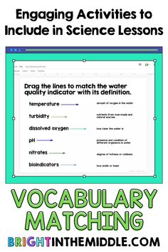 Science vocabulary is so important! Make sure to hit on vocabulary a lot in your science lessons! Learn more in this post. #6thgrade #7thgrade #8thgrade