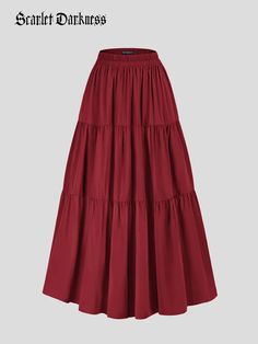 Big promotion for you when buying Tiered Elastic High Waist Swing Skirt with Pocket today. One of the best selling Skirts in the market. Limited number of products. Hurry up! Forest Green Skirt, Burgundy Midi Skirt, Christian Outfits, Cottagecore Skirt, Teacher Wardrobe, Laptop Backpack Women, Ren Fest, Christmas Gifting, Big Promotion