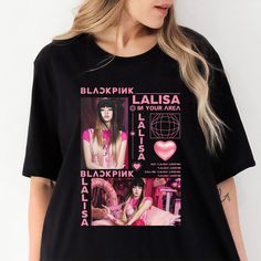 Lisa Blackpink Born Pink Shirt, Blackpink Born Pink World Tour Shirt, Black Pink Tshirt Design, Black Kpop Tops With Letter Print, Black Kpop Letter Print Top, Black Kpop Tops With Graphic Print, Pink Kpop Tops With Graphic Print, Born Pink Hoodie, Black Kpop Style Summer Top, Pink K-pop Style Top With Graphic Print, Born Pink Tshirt