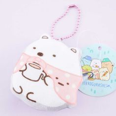 This cute Shirokuma mini pouch charm from the Sumikko Gurashi is perfect for decorating your favorite bag! It has a zipper closure so you can keep small items inside the pouch. Attach it to your backpack with its removable ball chain. A kawaii Shirokuma mini pouch charm from the Sumikko Gurashi Features a zipper closure and a removable ball chain Original licensed product from San-X Japan Sumiko Gurashi, Plushie Keychain, Candy Kit, Dragon Star, Sumikko Gurashi, Mini Pouch, Diy Candy, Mini Pouches, Kawaii Shop