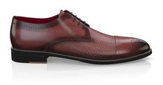 Men's Luxury Dress Shoes are handcrafted by individual order. Upper material is made by leather, premium leather. Insole and lining materials - leather. Your new shoes will be handcrafted especially for you and delivered for free to your home or office in 1-2 weeks. Included option for free return and remake if the shoes do not fit.Only now all this is available at an exclusive price of $255.00.Proceed with you order now. Red Goodyear Welted Lace-up Oxfords, Red Fitted Lace-up Dress Shoes, Red Brogue Lace-up Leather Shoes, Luxury Brown Dress Shoes With Red Sole, Brown Luxury Dress Shoes With Red Sole, Elegant Red Lace-up Shoes With Round Toe, Business Red Cap Toe Dress Shoes, Brown Leather Dress Shoes With Red Sole, Red Cap Toe Dress Shoes