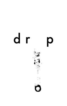 the word drp is written in black and white