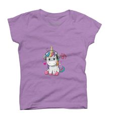 Happy unicorn is a cozy ring spun cotton t-shirt designed by Kefren for Design By Humans. Pick up this tee and support one of our global artists today. Size: xs. Color: purple berry. Gender: female. Age Group: kids. Playful Cotton T-shirt With Unicorn Print, Cute Unicorn Print Birthday T-shirt, Novelty Pink Crew Neck T-shirt, Unicorn Print Crew Neck Graphic Tee, Cotton Graphic Tee With Unicorn Print, Pink Novelty Crew Neck T-shirt, Pink Crew Neck Novelty T-shirt, Cotton Unicorn Print Crew Neck Top, Cotton Crew Neck Top With Unicorn Print