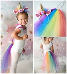 Rainbow Unicorn Costume, Kids Unicorn Costume, Unicorn Diy Costume, Unicorn Costumes, Unicorn Fancy Dress