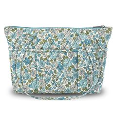 CLASSIC AMERICAN FLORALS: Delicate Floral Blue brings back sweet childhood memories of Grandma’s garden with traditional pretty flowers in light blue, soft teal, silver gray and olive on a vintage cream background. Lined with a vintage olive and navy windowpane plaid interior.SIZED JUST RIGHT: At 11” wide, 8.75” high, and 4” deep the Small Shoulder Tote is big enough and small enough to carry everything you need without weighing you down! It's the perfect lightweight purse and everyday handbag.T Everyday Blue Floral Print Shoulder Bag, Vintage Blue Tote Shoulder Bag, Vintage Blue Shoulder Bag With Handles, Blue Floral Print Bags For Shopping, New Milford Connecticut, Vintage Floral Print Shoulder Bag, Windowpane Plaid, Everyday Handbag, Blue Soft