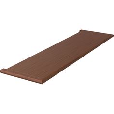 a brown plastic decking board on a white background