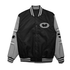 A homage to true fans worldwide. The All-City Jacket is configured to be a staple in your Wu uniform. Constructed in premium poly twill with stainless steel snap buttons up the front and ribbed knitting collar, waistband, and cuffs. Complimented with embroidered and twill appliqué logos and custom stitching of strategic Wu cutouts. A true classic. ALL SALES ARE FINAL NO RETURNS! ONLY SIZE EXCHANGES ! Variations:Black & GrayBlack & OrangeBlack & GoldNavy & WhiteRoyal & Red Details: - 100% Polyest Wu Tang Clan, Wu Tang, Button Up, Varsity Jacket, Rib Knit, Black And Grey, Grey, Knitting, How To Wear