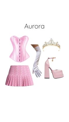 Pink Halloween Costumes, Clown Costume Women, Blonde Halloween Costumes, Aurora Princess, Aurora Costume, Disney Princess Costumes, Matching Halloween Costumes, Halloween Princess