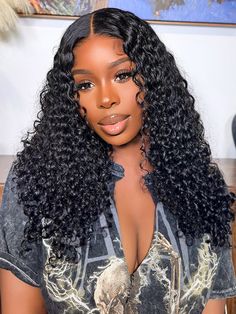 Hair Name: Wear Go Glueless Wigs Hair Style: Water Wave Hair Length: 10-32inches Wig Weight: 200-320g/Wig (Depending on Length and Density) Color: Natural Black Density: 180% Cap Size: Medium, 22.5 inches (Customize size, Please contact us) Lace Size: 4x6 Pre-cut Lace Quality: 100% Virgin Human Hair Wigs Last for More Than One Year Lace Top Swiss HD Lace Shipment: DHL, FedEx, or UPS 3-10 Business Days Wet Wig Look, Curly Sew In, Water Wave Wig, Water Wave Hair, Hair Due, Glueless Wigs, Wave Wig, Texturizer On Natural Hair, Wigs Hair