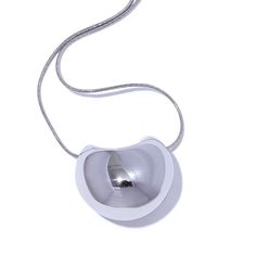 48751601680672 White Modern Necklace With Adjustable Chain, Trendy Circle Metal Necklace, Modern White Long Necklace, White Metal Necklace With Round Pendant, White Metal Jewelry With Large Pendant, Modern Metal Necklaces As Fashion Accessory, Modern Metal Necklaces, Trendy White Metal Necklace, White Metal Necklace With Large Pendant