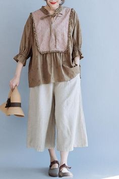 Cute Women Coffee Doll Shirt Summer Cotton Casual Blouse S8054 Non-stretch Long Sleeve Beach Blouse, Non-stretch Long Sleeve Blouse For Beach, Casual Beach Patchwork Top, Casual Tunic Blouse, Casual Patchwork Puff Sleeve Blouse, Casual Brown Cotton Blouse, Beige Long Sleeve Patchwork Blouse, Casual Summer Patchwork Blouse, Beige Long Sleeve Blouse With Patchwork