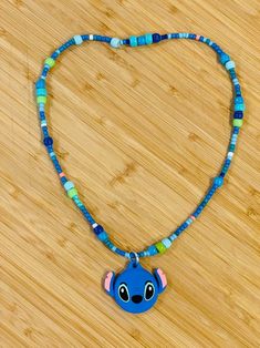 Stitchy Airtag Stitch Beaded Necklace for Kids - Etsy Necklace For Kids, Disney Necklace, Chula Vista, Disneyland Trip, Beaded Necklaces, Disneyland, Beaded Necklace, For Kids, Necklaces