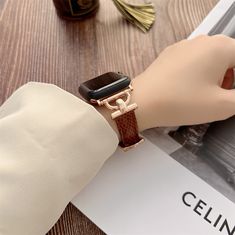 Luxury Slim Leather Apple Watch Band Elevate your Apple Watch with our genuine leather band designed for series 8, 7, 6, 5, 4, 3, and SE. This slim bracelet offers a touch of elegance and comfort, available in 38mm, 40mm, 41mm, 42mm, 44mm, 45mm, and 49mm sizes. Crafted with precision, this band combines functionality with style. The premium leather ensures durability and a luxurious feel against your skin. It's the perfect accessory for both formal occasions and everyday wear. With easy installa Trendy Gold Leather Apple Watch Band, Trendy Brown Watch Band With Bracelet Strap, Trendy Brown Bracelet Strap Watch Band, Trendy Brown Leather Strap Watch Bands, Rose Gold Leather Apple Watch Band, Leather Rose Gold Apple Watch Band With Bracelet Strap, Trendy Leather Apple Watch Band With Bracelet Strap, Leather Apple Watch Band Fashion Accessory, Elegant Brown Leather Strap Apple Watch Band