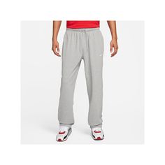 These cozy and stylish Men's Nike Sportswear Knit Open-Hem Drawstring Sweatpants are the perfect pick whether you're training or relaxing. Click on this MEN'S GUIDE to find the perfect fit and more!These cozy and stylish Men's Nike Sportswear Knit Open-Hem Drawstring Sweatpants are the perfect pick whether you're training or relaxing. Click on this MEN'S GUIDE to find the perfect fit and more!TECHNOLOGIES & FEATURES Drawstring elastic hem 2 side pockets Open hemFABRIC & CARE Cotton Machine wash Leisure Sweats With Comfort Waistband, Solid Color Sportswear Sweats For Leisure, Solid Color Sweats For Leisure Sportswear, Solid Color Leisure Sweats In Sportswear Style, Casual Cotton Sweatpants For Sports Season, Casual Sweats For Jogging During Sports Season, Leisure Sportswear Sweats With Elastic Waistband, Leisure Sportswear Joggers For Sports Season, Casual Cotton Sweats For Sports