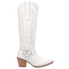 Looking for a unique Cowboy boot that will catch peoples attention? These Cowboy Boots have it all! With a dual tab for an easy on and off and a hinged cushion insole, you'll always stay comfortable! Size: 9.5M.  Color: White.  Gender: female.  Age Group: adult. Heavens To Betsy, Knee High Platform Boots, Platform Boots Women, Georgia Boots, Boots Knee High, Boots Knee, Cowboy Boot, Winter Shoes, Mid Heel