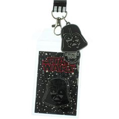 Disney Star Wars is back! This double-sided lanyard features Darth Vader. It has a classic lobster clasp to hold your badges, ID's or even to hook your keychain as a key lanyard. A plastic clasp 3 inches up allows for quick disconnecting and it also features a breakaway clasp at the neck. Attached is a 1.5" rubber Darth Vader helmet pendant. Black Badge Holders With Id Window As Gift, Themed Black Badge Holders For Gift, Lanyard Badge Holder, Vader Helmet, Darth Vader Helmet, Id Lanyard, Key Lanyard, Star Wars Darth, Star Wars Darth Vader