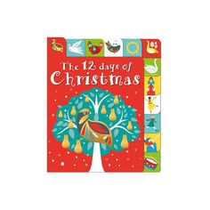 the twelve days of christmas book with an image of a tree and birds on it