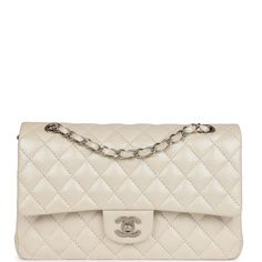 Chanel Classic Bags Classic Beige Double Flap Bags, Luxury White Double Flap Bag, Luxury Beige Double Flap Shoulder Bag, Luxury Beige Double Flap Bag, Elegant White Double Flap Shoulder Bag, Elegant Beige Double Flap Bag, Classic Beige Shoulder Bag With Double Flap, Classic Beige Double Flap Shoulder Bag, Beige Formal Bags With Double Flap