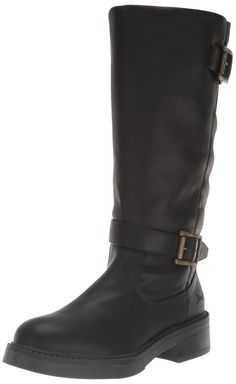 PRICES MAY VARY. Knee-High Boot inside Zipper Knee-High Boot Strap and buckle Detail Seasons Autumn, Boot Straps, Boot Shoes Women, Knee High Boots, Black Boots, Knee High, Special Features, Shoe Boots, Faux Leather