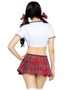 Get straight A's in the 4 PC Miss Prep School Girl costume from Leg Avenue. Find sexy Halloween costumes and fantasy roleplay at legavenue.com. Shop the hundreds of Halloween costumes for women, sexy plus size costumes, men's Halloween costumes, wigs, stockings, and more! Get cheap costumes for any event, shop now! Australian Costume, School Costume, Pirate Wench Costume, Yellow Costume, Plus Size Costumes, Tie Hair, Black Costume, Teachers Pet, Prep School