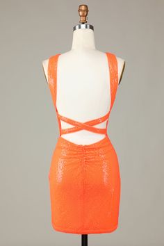 Orange Hoco Dress, Orange Homecoming Dresses, Homecoming 2024, Hoco 2024, Tight Homecoming Dress, Formal Ideas, Lovely Partner, Wedding Party Accessories, Hoco Dress