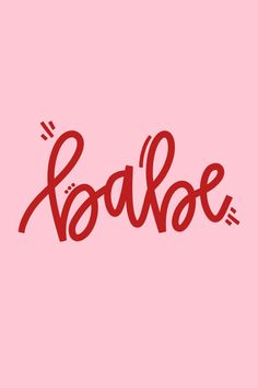 the word rose written in red on a pink background