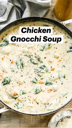 Best Chicken Gnocchi Soup, Best Copycat Recipes, Chicken And Gnocchi Soup, No Heavy Cream, Chicken And Gnocchi, Olive Garden Chicken Gnocchi, Soup With Spinach, Olive Garden Chicken, Chicken Gnocchi Soup Olive Garden