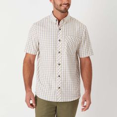 Packs the sweat-wicking, sun-blocking performance you need for days in the wild in a shirt that looks natural when kicking around town. Relaxed Fit Outdoor Tops With Upf 50+, Relaxed Fit Outdoor Tops Upf 50+, Short Sleeve Tops With Upf 50+ For Outdoor, Summer Moisture-wicking Tops, Upf 50+ Relaxed Fit Tops For Outdoor, Spring Outdoor Camp Shirt With Relaxed Fit, Casual White Tops With Upf 50+, Spring Outdoor Cotton Camp Shirt, Casual Moisture-wicking Summer Shirt