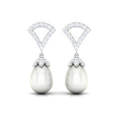 Product Details Radiate trendiness and chic style with Freshwater Pearl Contemporary Earrings, featuring divine drop-shaped pearls for an exquisite look. Product Information SKU SHP-EARRINGS062210030 Weight 1.44 gm (Approximate) FRESHWATER PEARL INFORMATION No.of Stones 2 Pieces Total Weight 5.48 Carat (Approximate) Dimension(approx) Drops-6X9 mm-2 Pcs Color White Cut Brilliant Shape Drops Setting Type Bead-Set Quality Grade AAA DIAMOND INFORMATION No.of Stones 80 Pieces Total Weight 0.56 Carat Luxury Drop Pearl Earrings, Luxury White Teardrop Earrings, Luxury White Pear-shaped Earrings, Elegant Diamond White Dangle Teardrop Earrings, Luxury White Drop Teardrop Earrings, White Elegant Teardrop Earrings, White Gold Pearl Drop Earrings In Pear Shape, White Diamond Teardrop Pear Earrings, Diamond White Pear-shaped Teardrop Earrings For Formal Occasions