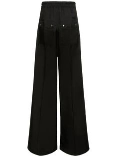 Rick Owens Oversized Bela Pants Designer's ID: RU01C4366-J Coming of the SS23 EDFU Collection, featured in a smooth Cupro Material, with an oversized design, a side pockets, and 2 black buttoned pockets, with the integrated of a front zip-up closure. Color: Black Composition: 100% Cupro Made in ITALY Baggy Wide-leg Pants With Welt Pockets, Chic Full-length Pants With Patch Pockets, Chic Full Length Bottoms With Patch Pockets, Baggy Wide-leg Jeans With Flap Pockets, Baggy Wide Leg Jeans With Flap Pockets, Utility Wide Leg Pants With Welt Pockets, Baggy Wide-leg Bottoms With Patch Pockets, Baggy Wide Leg Bottoms With Patch Pockets, Baggy Full-length Pants With Flap Pockets