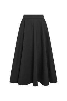 The Riley full circle skirt features stretch cotton for days, giving this silhouette just the right amount of flounce and movement. Just add stompy boots. 100% Stretch Cotton Classic full-circle skirt Midi length - 35" long Side zip featuring a wide waistband Sits at natural waist Full Circle Skirt Outfit, Black Skirts Long, Stompy Boots, Long Circle Skirt, Circle Skirt Outfits, Akiko Yosano, Black Long Skirt, Dark Skirts, Midi Circle Skirt